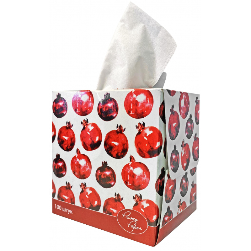 фото Салфетки косметические куб 2сл 100шт/уп nobrand