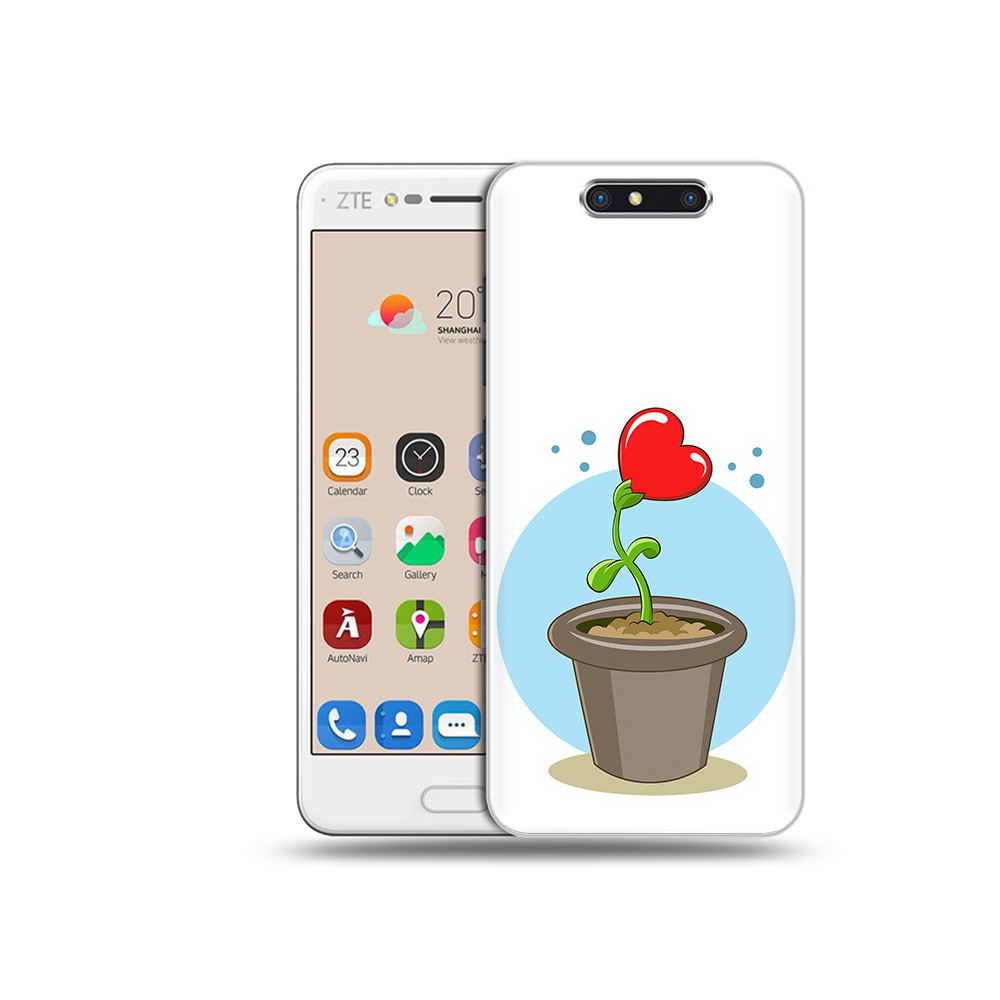 Чехол MyPads Tocco для ZTE Blade V8 Растение любви 14 февраля (PT100217.451.145)