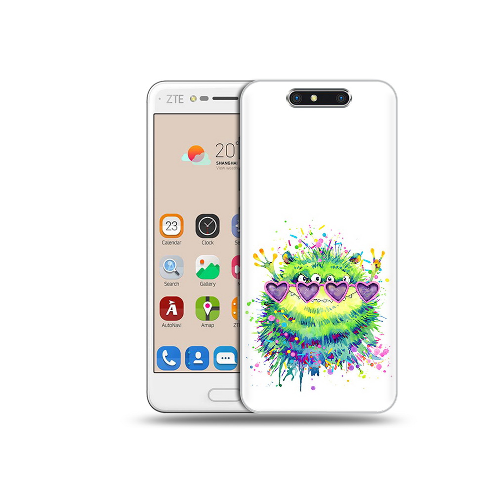 

Чехол MyPads Tocco для ZTE Blade V8 Пушистый персонаж (PT100217.451.142), Прозрачный, Tocco