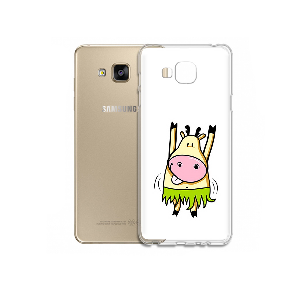 

Чехол MyPads Tocco для Samsung Galaxy J5 Prime Веселая корова (PT66772.570.42), Прозрачный, Tocco