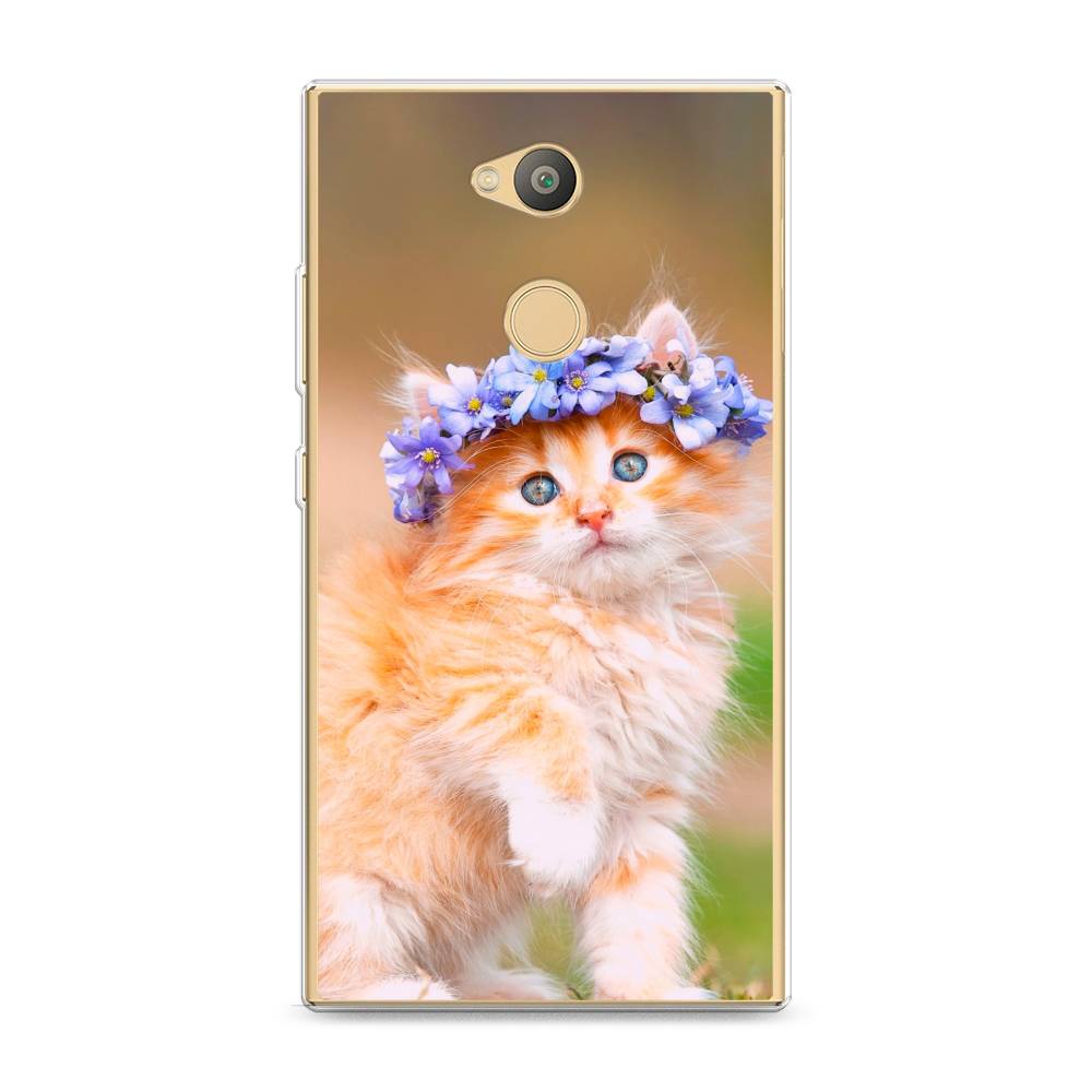 

Чехол Awog на Sony Xperia L2 "Рыжий кот в венке", Разноцветный, 53450-1