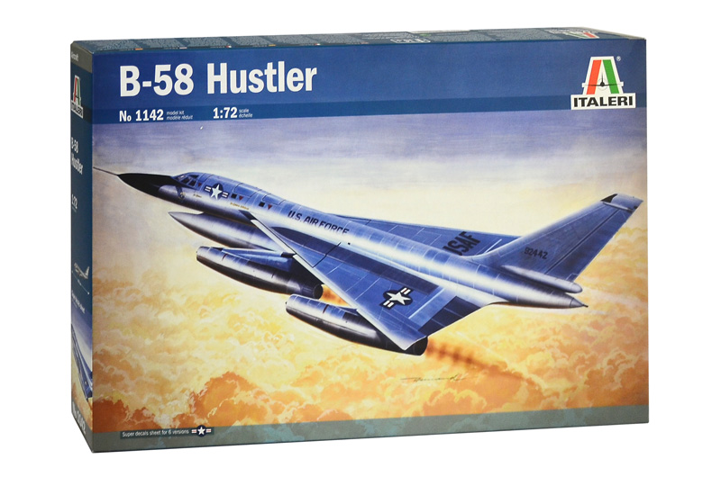 Сборная модель Italeri 1/72 Американский конвэйр B-58 Hustler 1142 600005339797