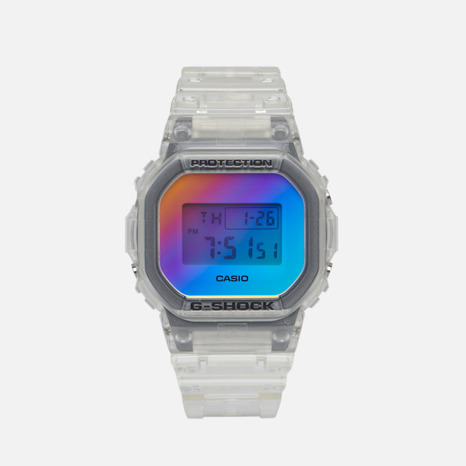 фото Наручные часы casio g-shock dw-5600srs-7 iridescent color белый, размер one size