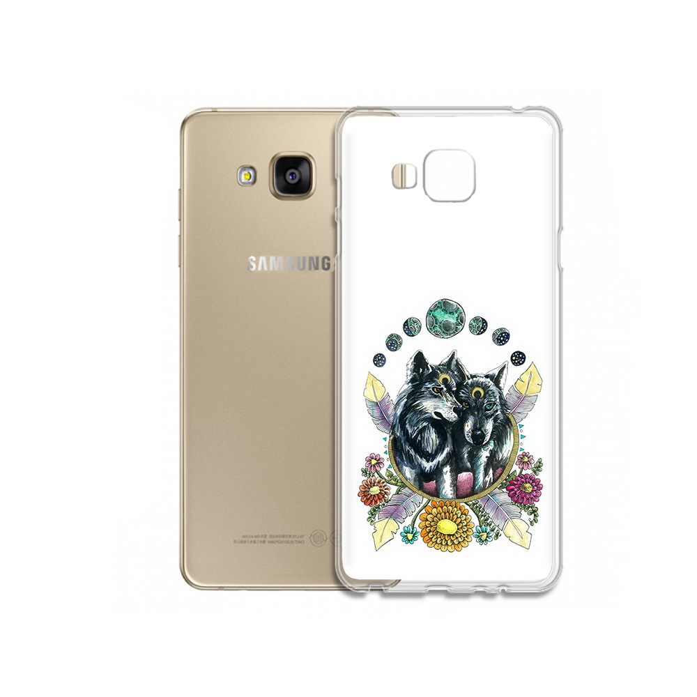 

Чехол MyPads Tocco для Samsung Galaxy J5 Prime красивые волки абстракция (PT66772.570.408), Прозрачный, Tocco
