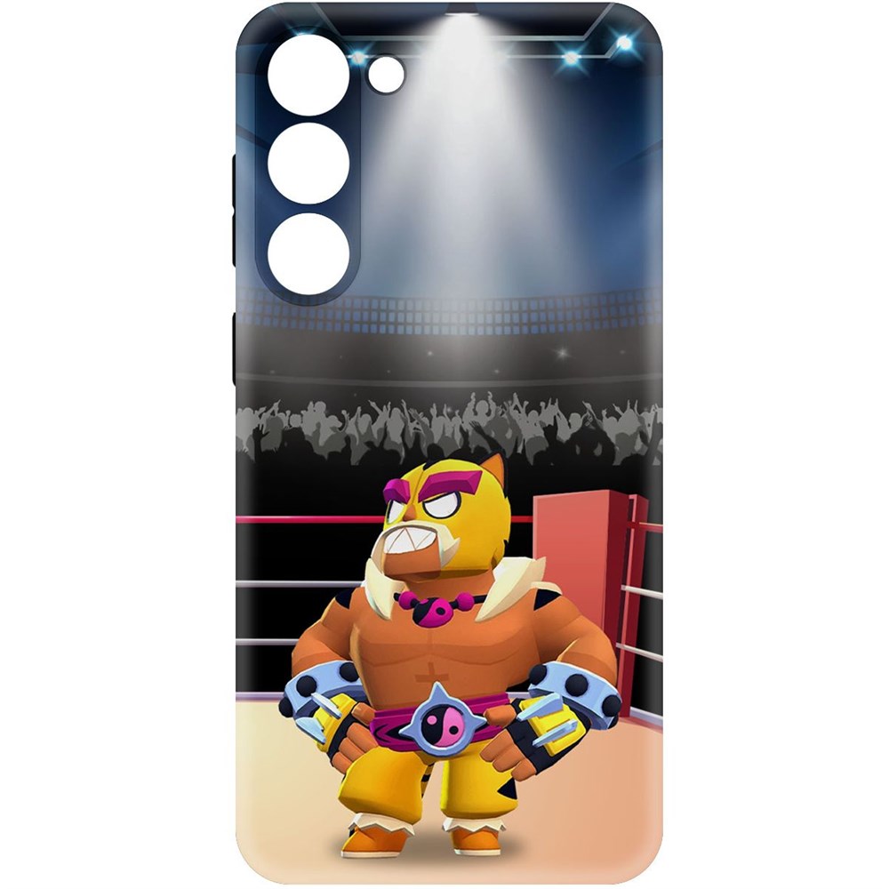 

Чехол-накладка Софт Brawl Stars - Эль Тигро для Samsung Galaxy S23+, Черный