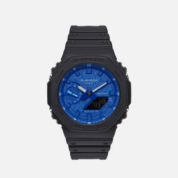 

Наручные часы CASIO G-SHOCK GA-2100BP-1A Blue Paisley Series чёрный, Размер, G-SHOCK GA-2100BP-1A Blue Paisley Series