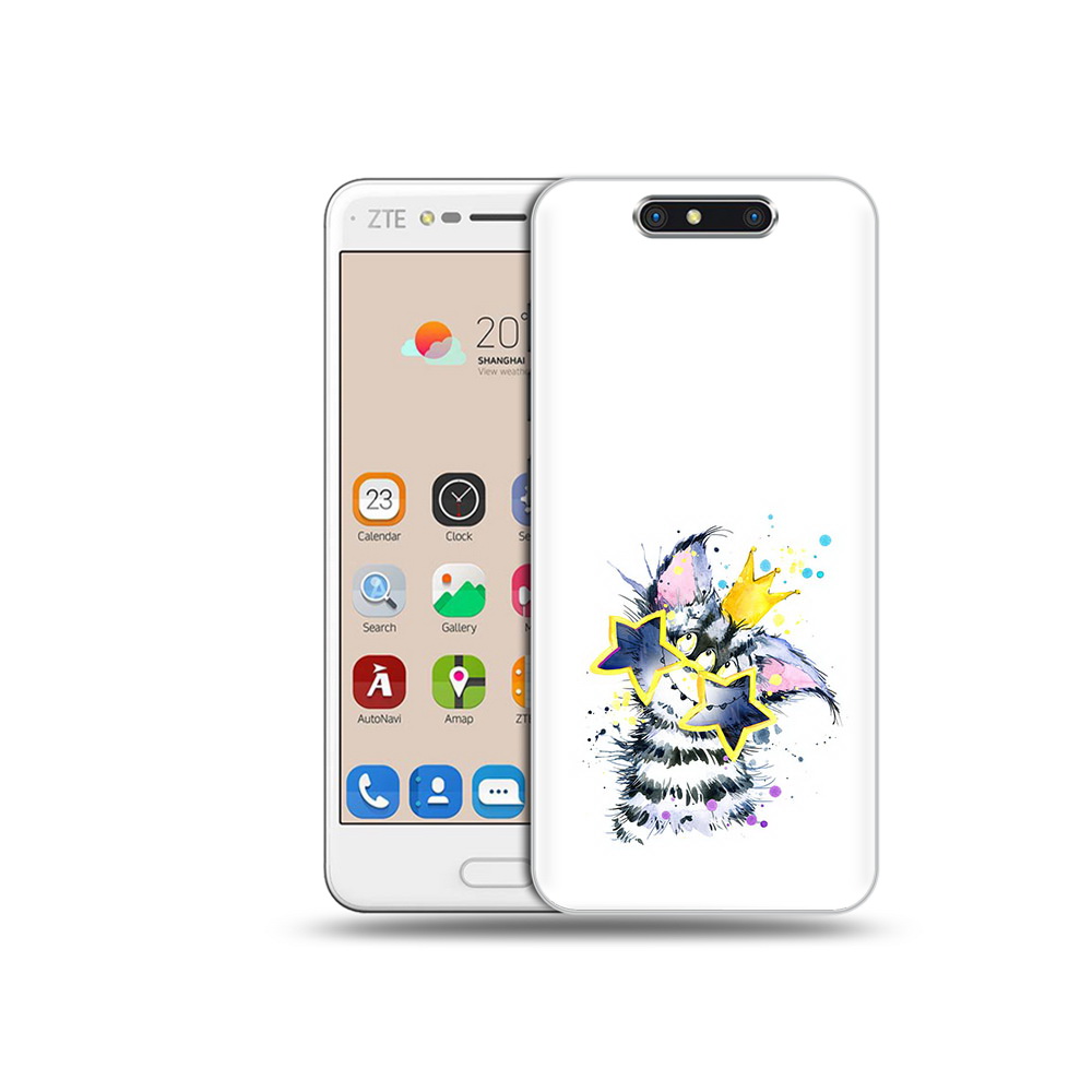 

Чехол MyPads Tocco для ZTE Blade V8 Мартовский Нуся (PT100217.451.114), Прозрачный, Tocco