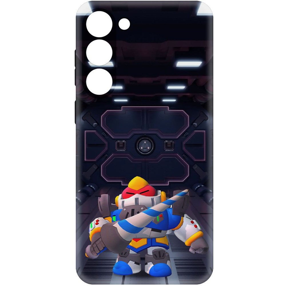 

Чехол-накладка Софт Brawl Stars - Паладин Вольт-Меха для Samsung Galaxy S23+, Черный
