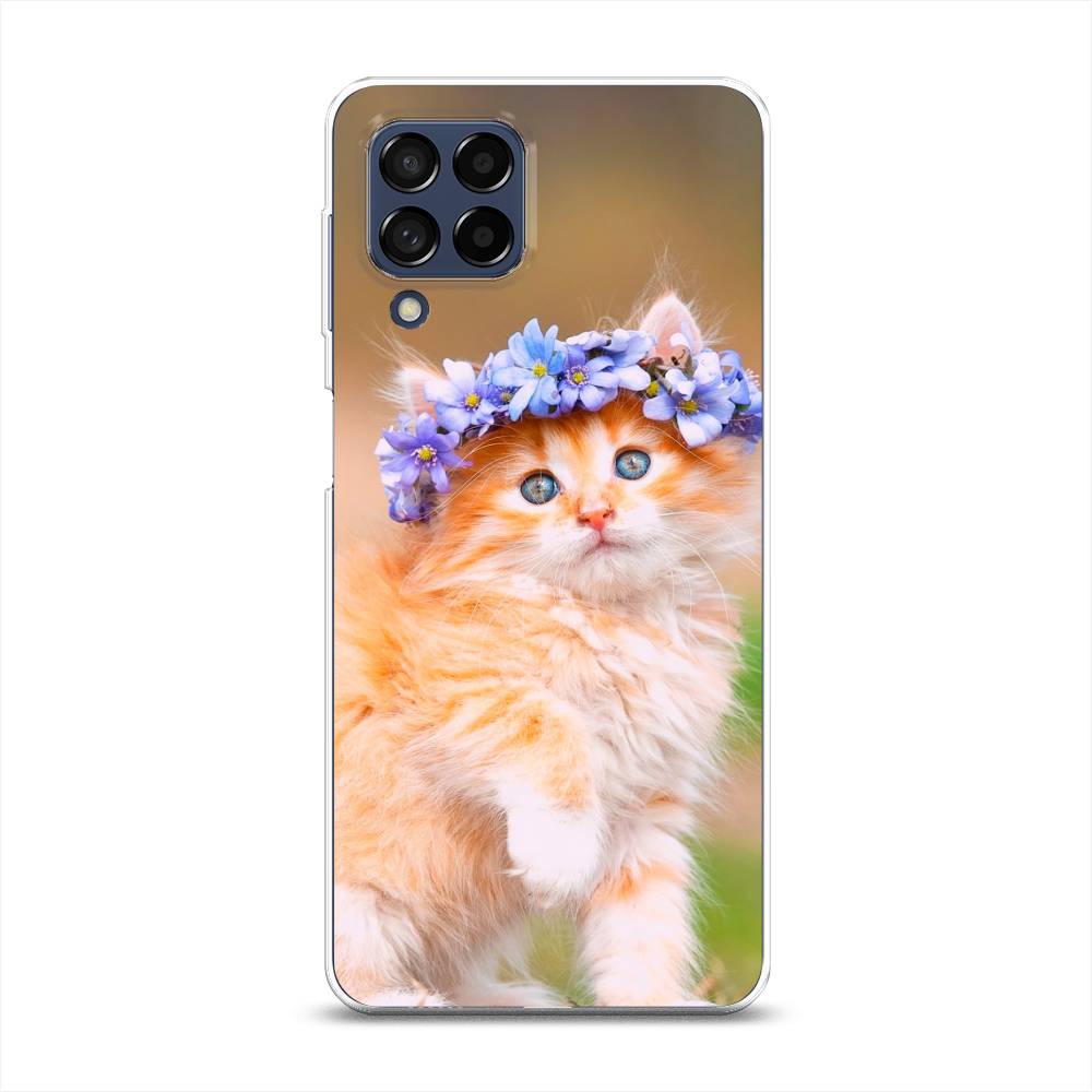 

Чехол Awog на Samsung Galaxy M53 / Самсунг M53 "Рыжий кот в венке", Разноцветный, 2105850-1