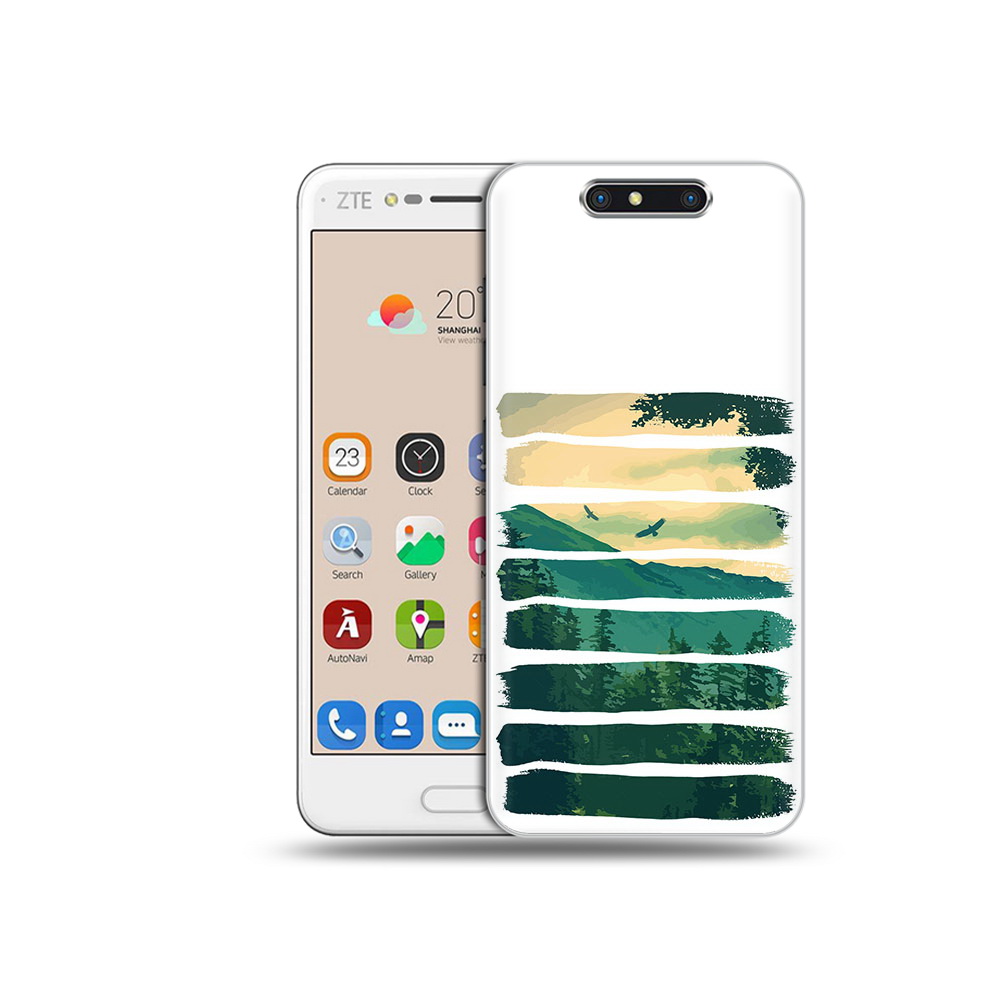 

Чехол MyPads Tocco для ZTE Blade V8 Лесная чаща (PT100217.451.107), Прозрачный, Tocco