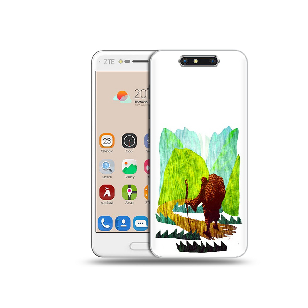 Чехол MyPads Tocco для ZTE Blade V8 Лесная тропа (PT100217.451.106)