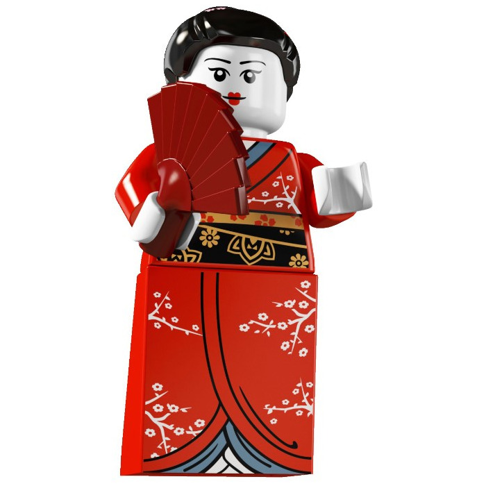 Конструктор LEGO Minifigures Серия 4 Девушка в кимоно 8804-2 1 фигурка 6 дет. конструктор lego minifigures 25 я серия парень в костюме паровоза 1 фигурка 71045 10