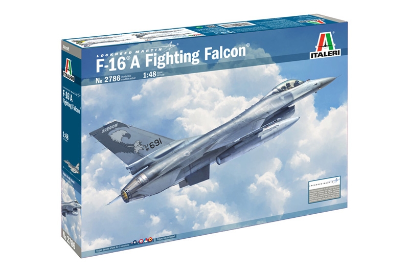 фото Сборная модель italeri 1/48 самолёт f-16 a fighting falcon 2786