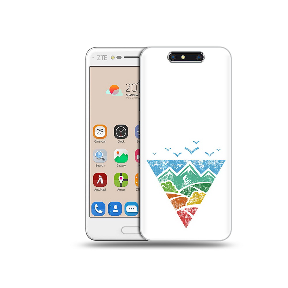 

Чехол MyPads Tocco для ZTE Blade V8 Лес земля море чайки (PT100217.451.105), Прозрачный, Tocco