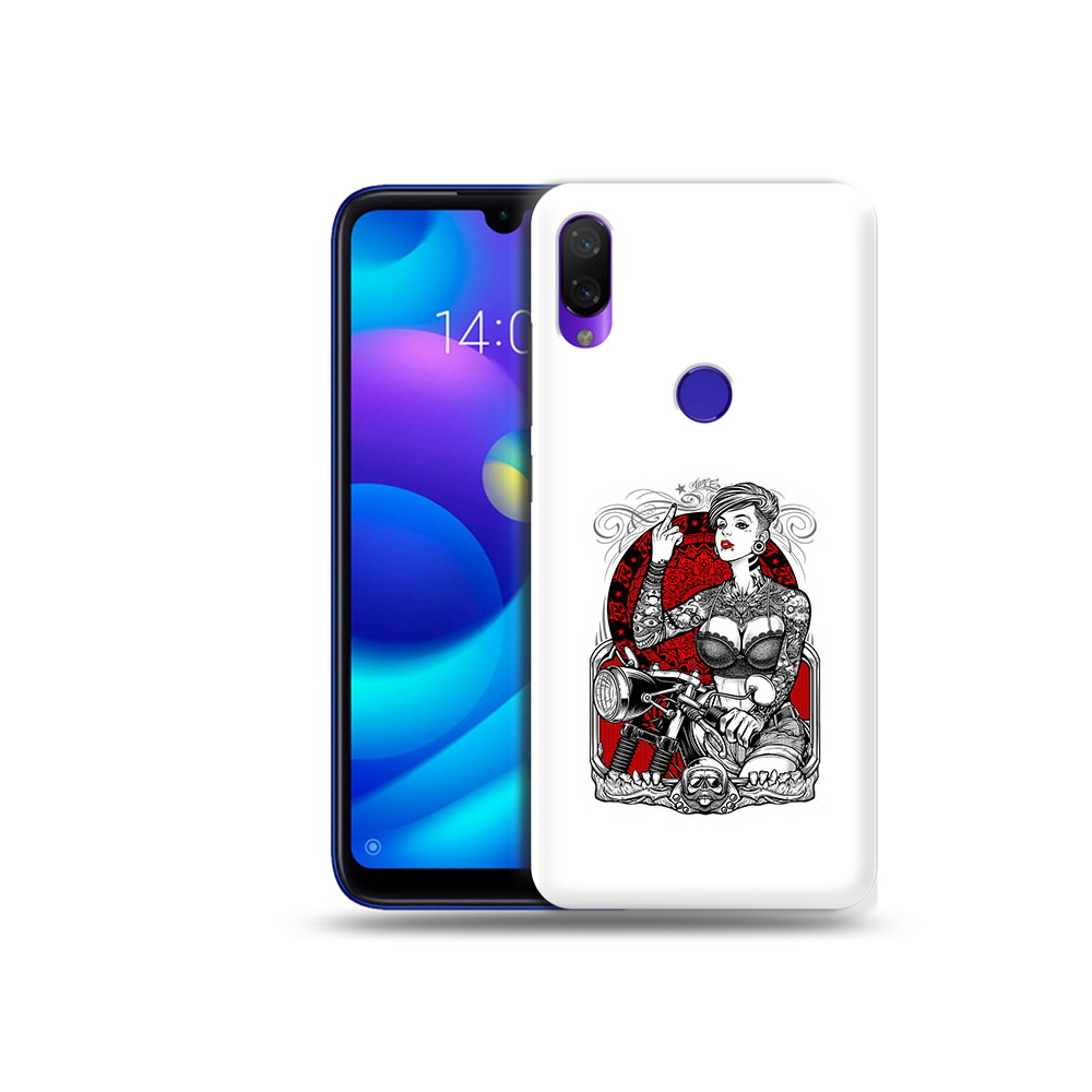 Чехол MyPads Tocco для Xiaomi Mi Play девушка на мотоцикле (PT128724.322.308)