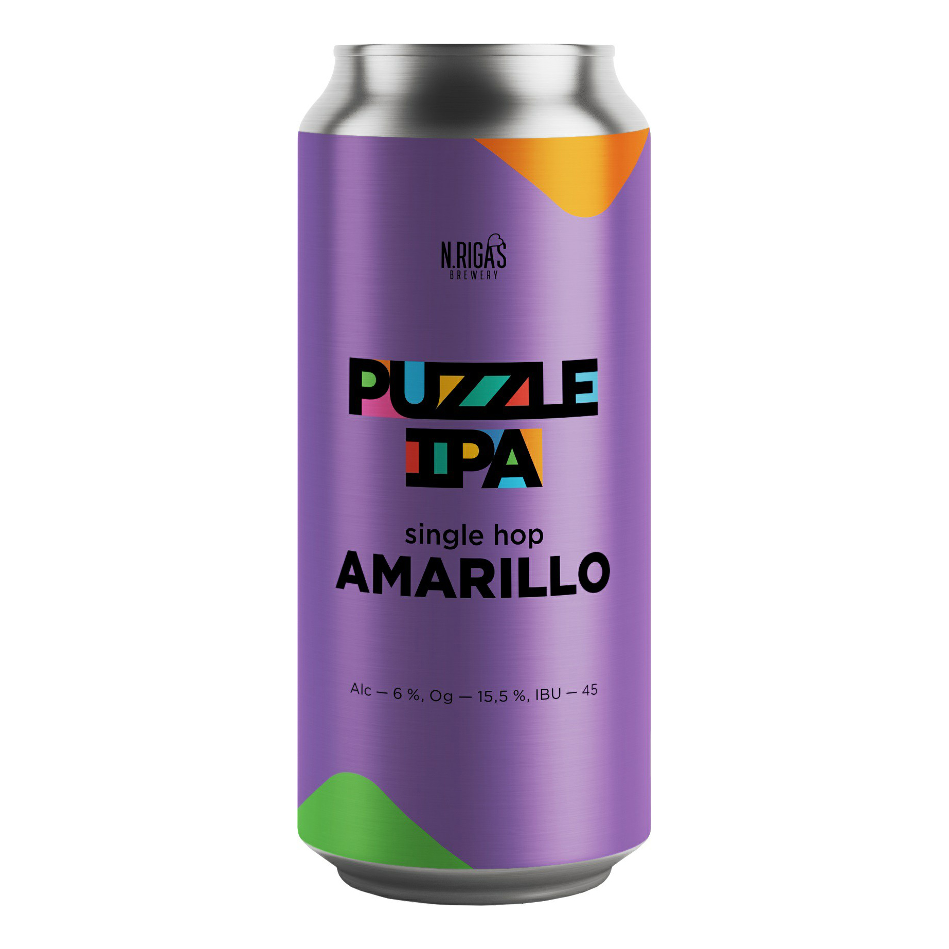 

Пиво Puzzle IPA Amarillo светлое нефильтрованное непастеризованное 5,5% 0,45 л