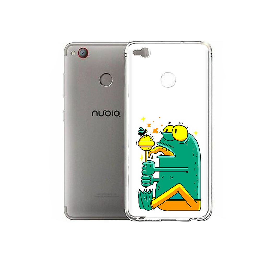 

Чехол MyPads Tocco для ZTE Nubia Z11 Mini Зеленая лягушка с чупа чупсом (PT53565.450.85), Tocco