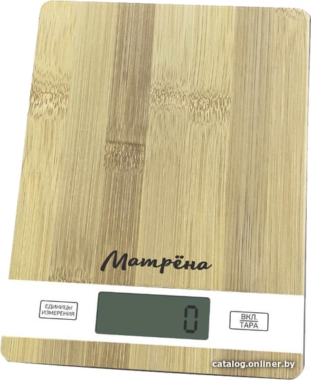фото Весы кухонные матрена ма-039 бамбук матрёна