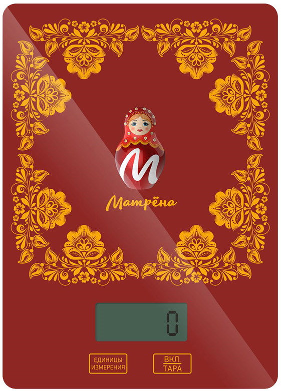 Весы кухонные МАТРЕНА МА-037 Red/Yellow весы кухонные матрена ма 039 бамбук