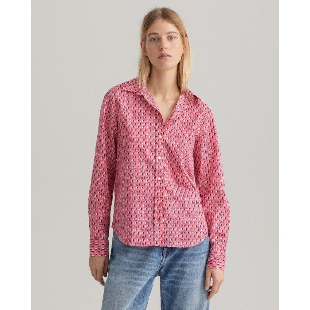 Рубашка женская GANT 4322075 розовая 40 EU