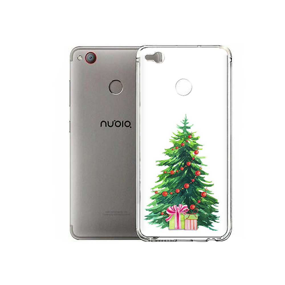 

Чехол MyPads Tocco для ZTE Nubia Z11 Mini Елка новогодняя с подарками акварель, Tocco