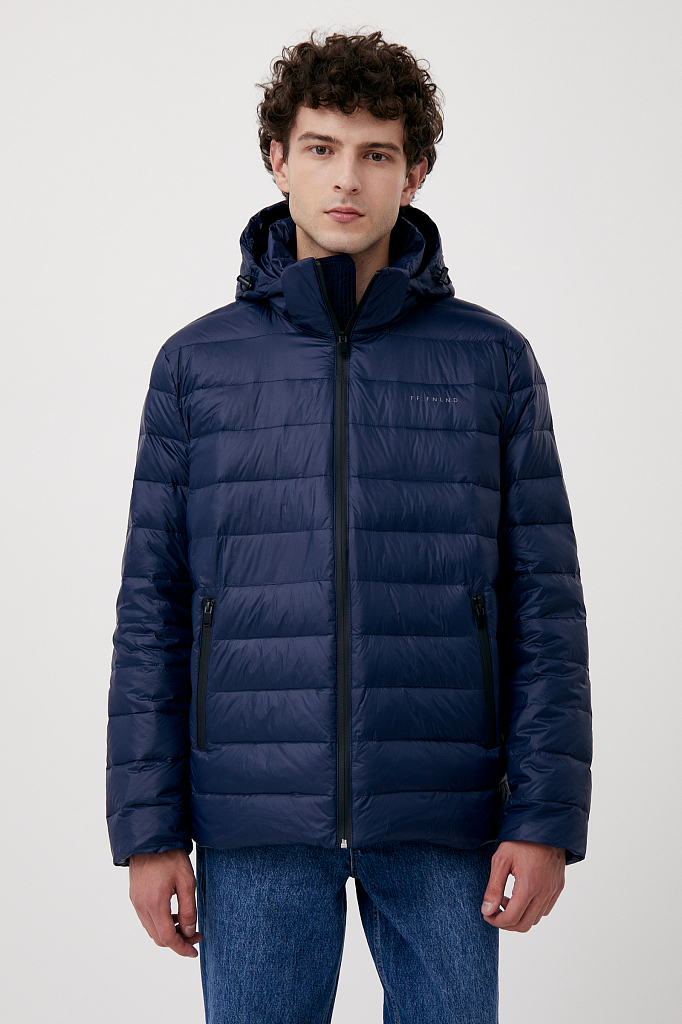 фото Куртка мужская finn flare fab21012 синяя xl