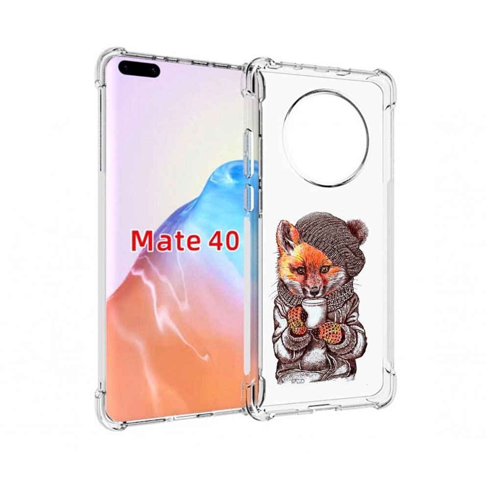 

Чехол MyPads Tocco для Huawei Mate 40 лиса в шапке, Tocco