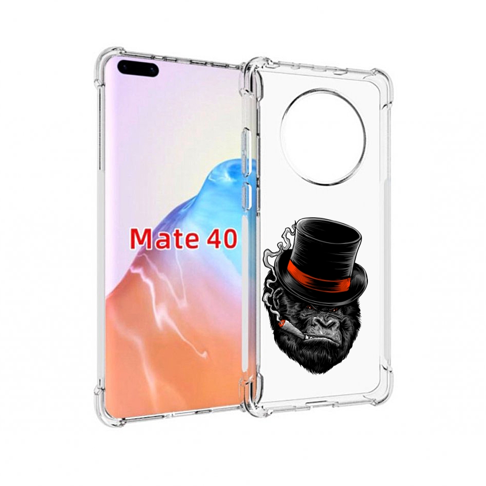 

Чехол MyPads Tocco для Huawei Mate 40 дизайнерская горилла, Прозрачный, Tocco