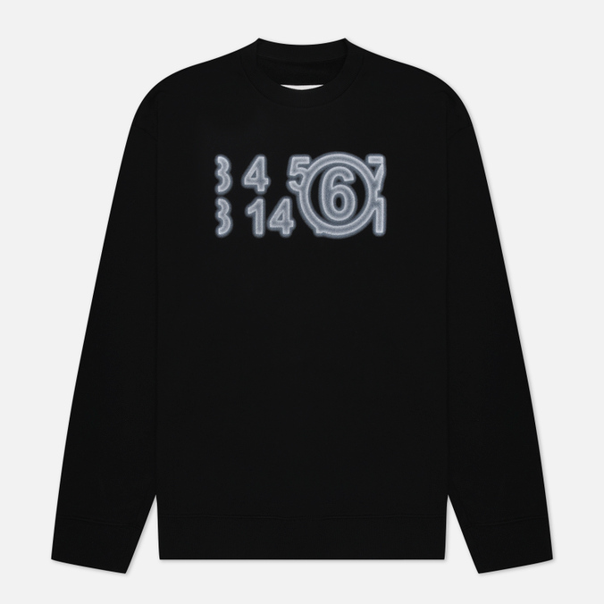 Мужская толстовка Maison Margiela MM6 Numbers Print Crew Neck чёрный, Размер M