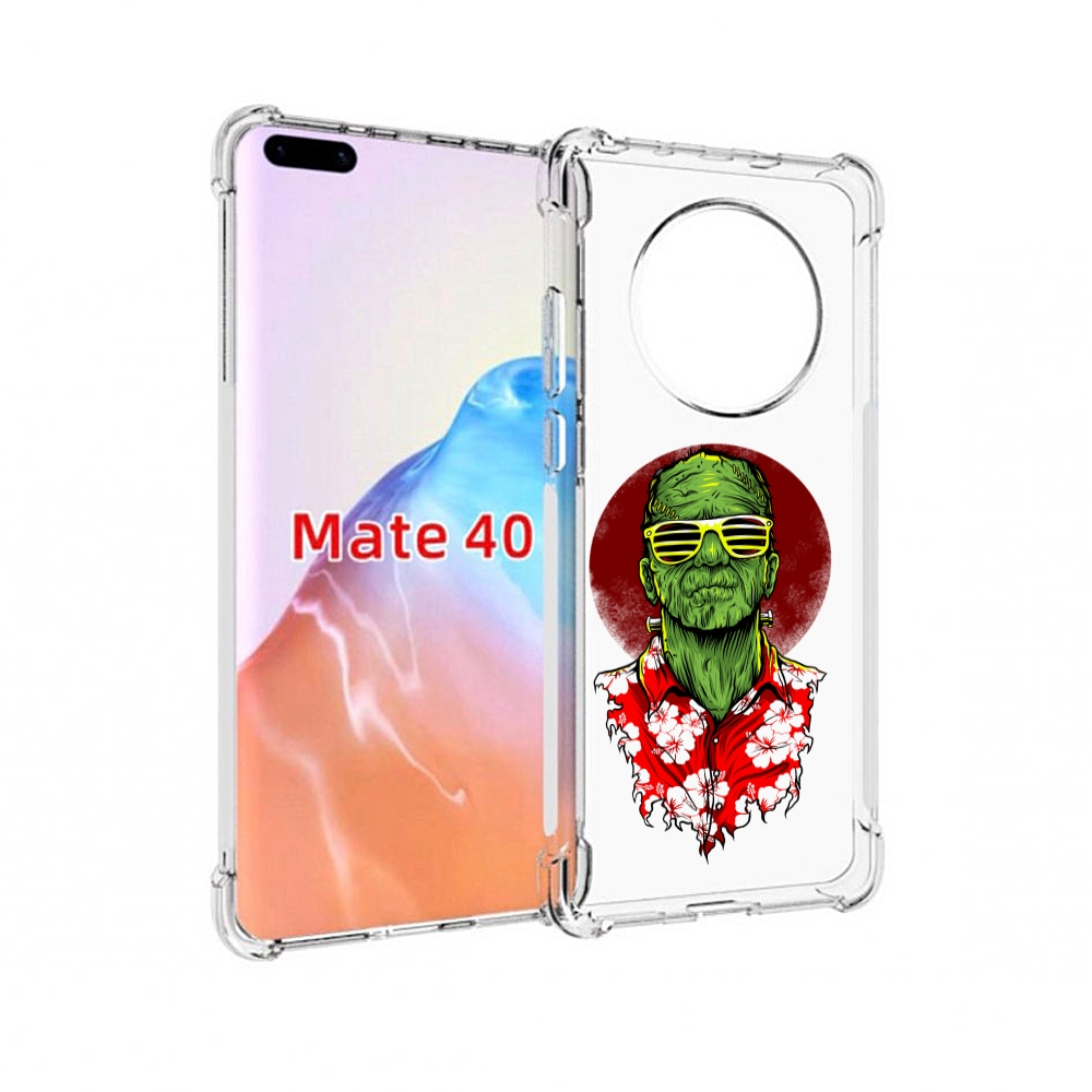 

Чехол MyPads Tocco для Huawei Mate 40 крутой зеленый мужчина в очках, Прозрачный, Tocco