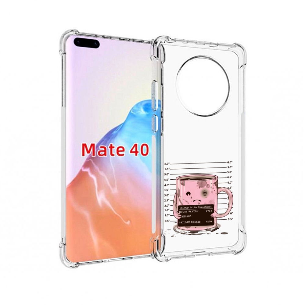 

Чехол MyPads Tocco для Huawei Mate 40 кружка, Прозрачный, Tocco