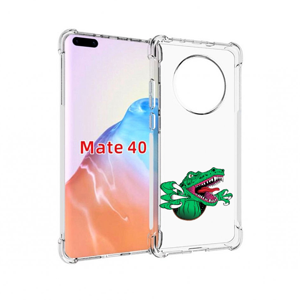

Чехол MyPads Tocco для Huawei Mate 40 крокодил, Прозрачный, Tocco