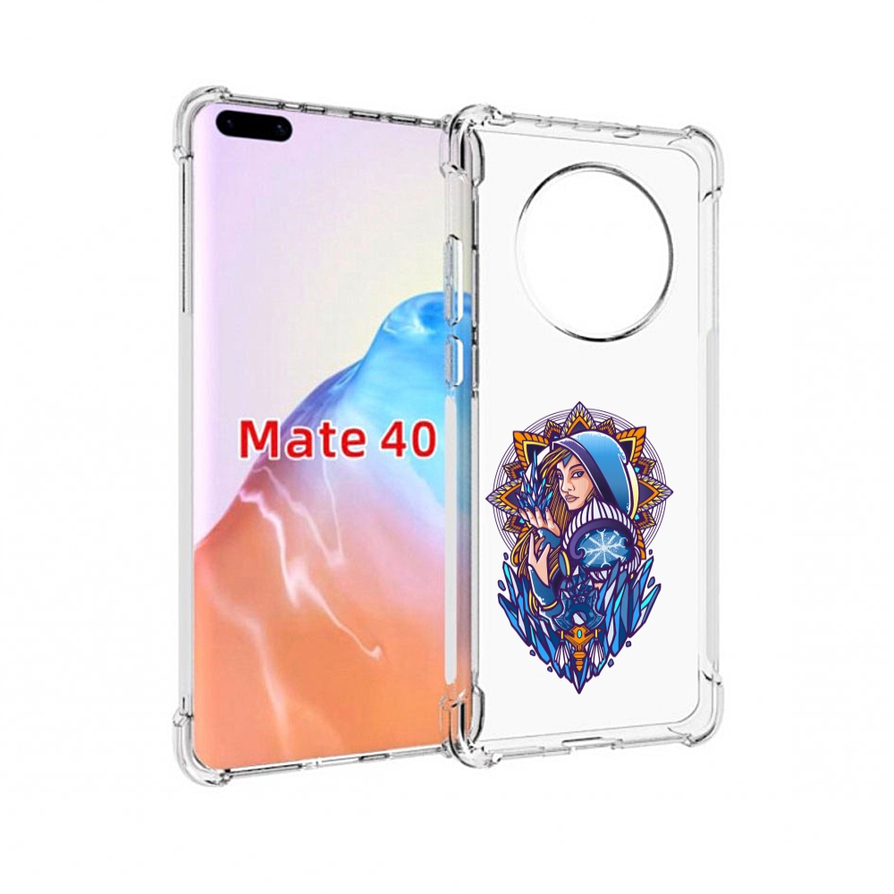 

Чехол MyPads Tocco для Huawei Mate 40 кристал мейден дота 2, Прозрачный, Tocco