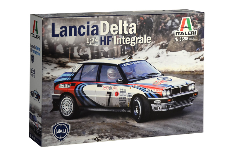 фото Сборная модель italeri 1/24 автомобиль lancia delta hf integrale 3658