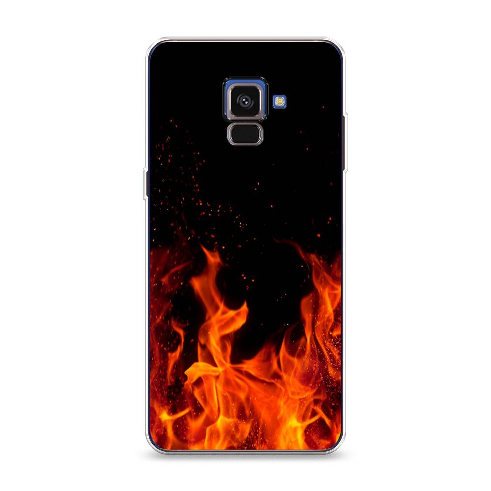 

Чехол Awog на Samsung Galaxy A8 2018 "Все в огне", Разноцветный, 25450-4