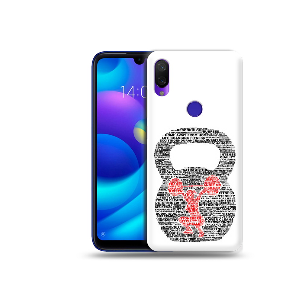 

Чехол MyPads Tocco для Xiaomi Mi Play бодибилдинг гиря из слов (PT128724.322.232), Прозрачный, Tocco