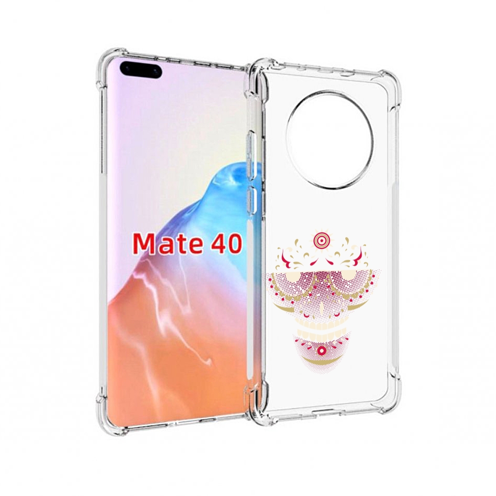 Чехол MyPads Tocco для Huawei Mate 40 карнавальный скелет абстракция