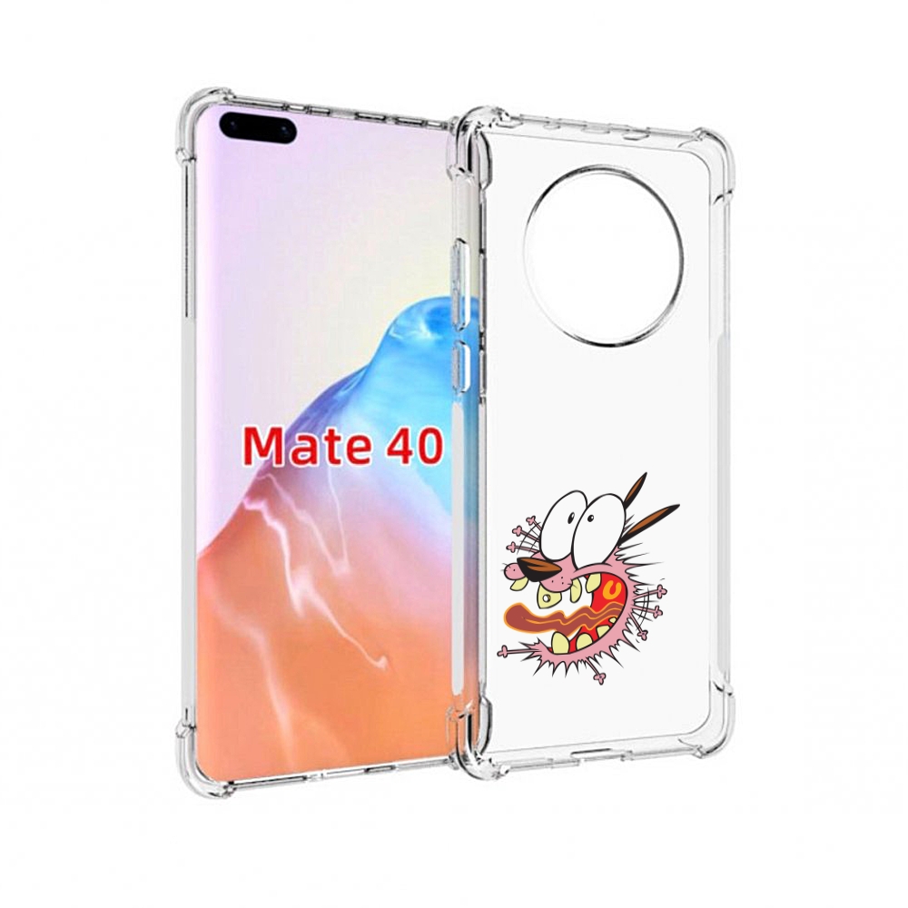 

Чехол MyPads Tocco для Huawei Mate 40 испуганный бобик, Прозрачный, Tocco