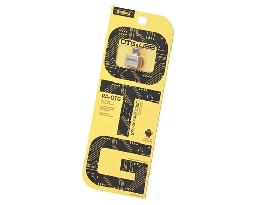 

Адаптер Remax RA-OTG USB 2.0 - micro USB Gold, Золотистый, RA-OTG USB 2.0 - micro USB Gold