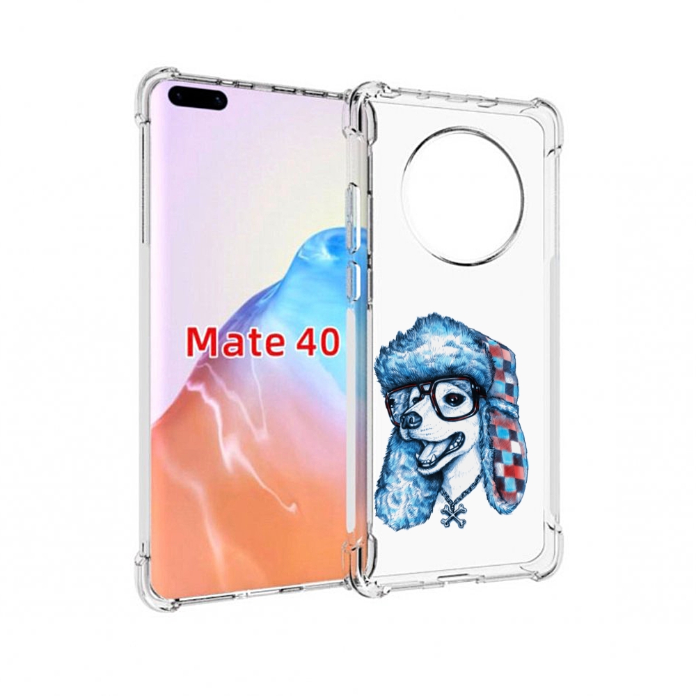 

Чехол MyPads Tocco для Huawei Mate 40 зимний пес, Прозрачный, Tocco