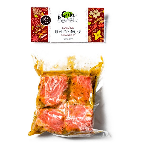 

Продукт растительный Шашлык по-кавказски Dr.Grun в маринаде 300 г