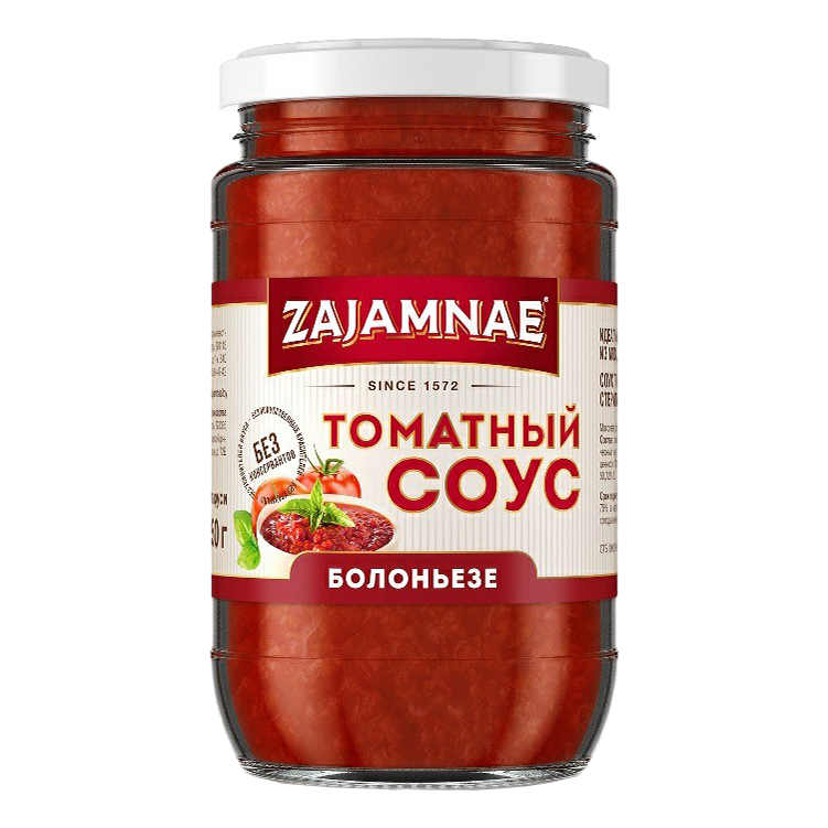 Соус Zajamnae Болоньезе томатный 370 г