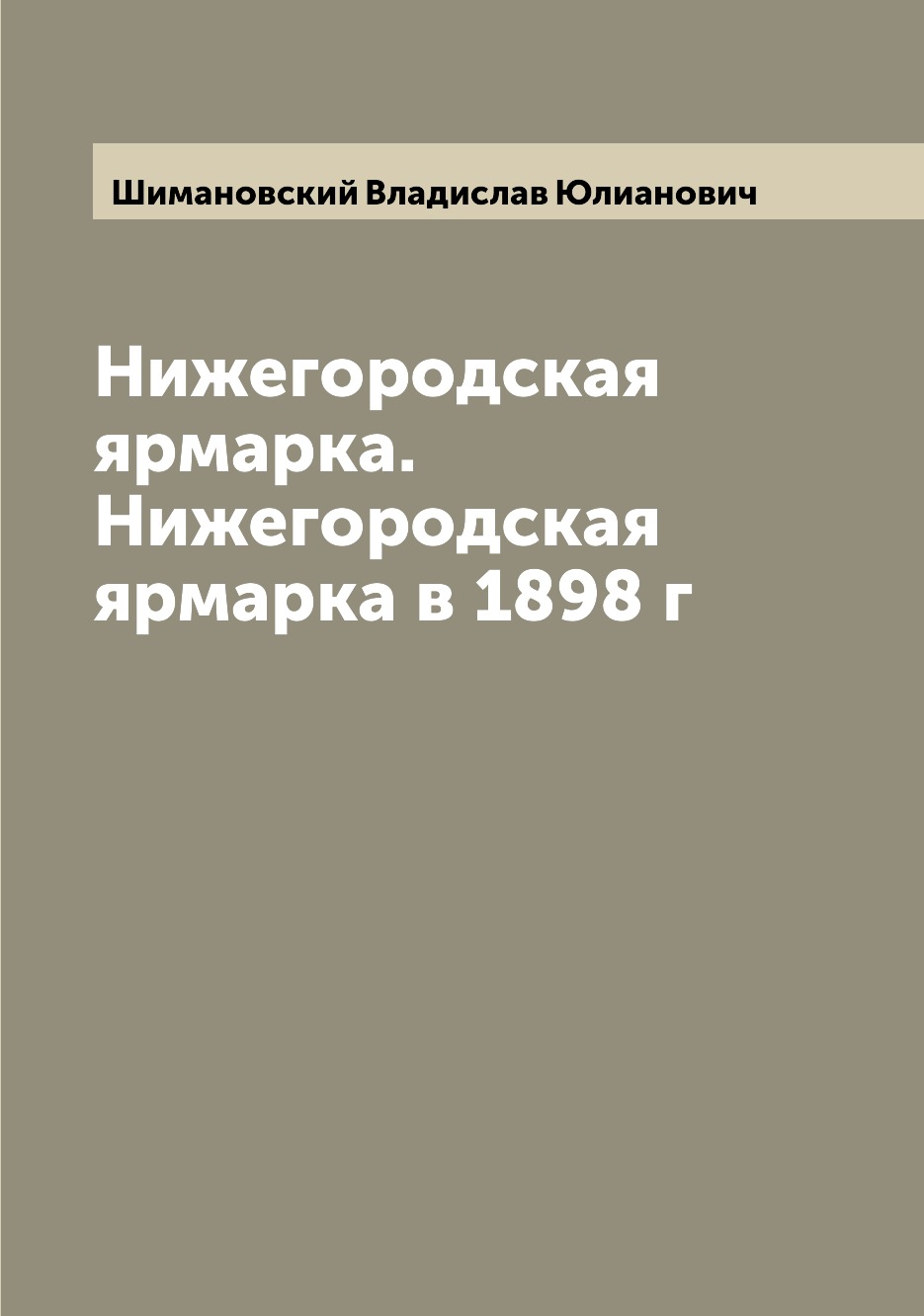 

Нижегородская ярмарка. Нижегородская ярмарка в 1898 г