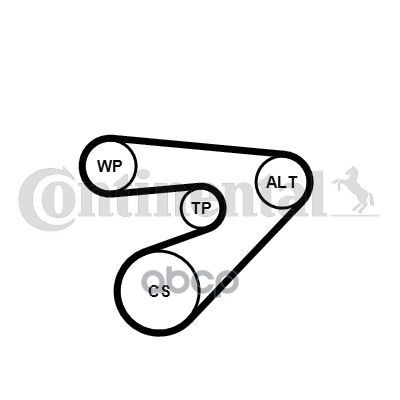 Комплект Поликлинового Ремня Continental арт. 6PK1453K2