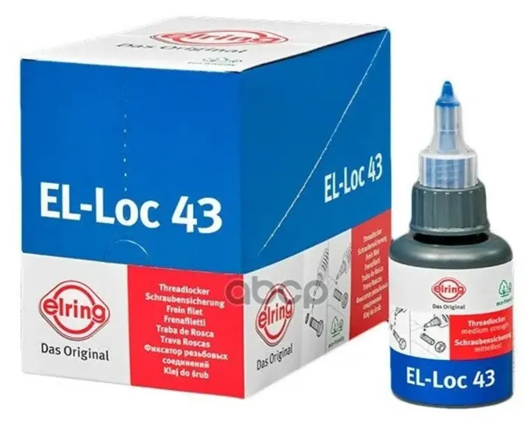 Герметик EL-Loc 43 [синий, флакон 10ml] [-55C...+180C]