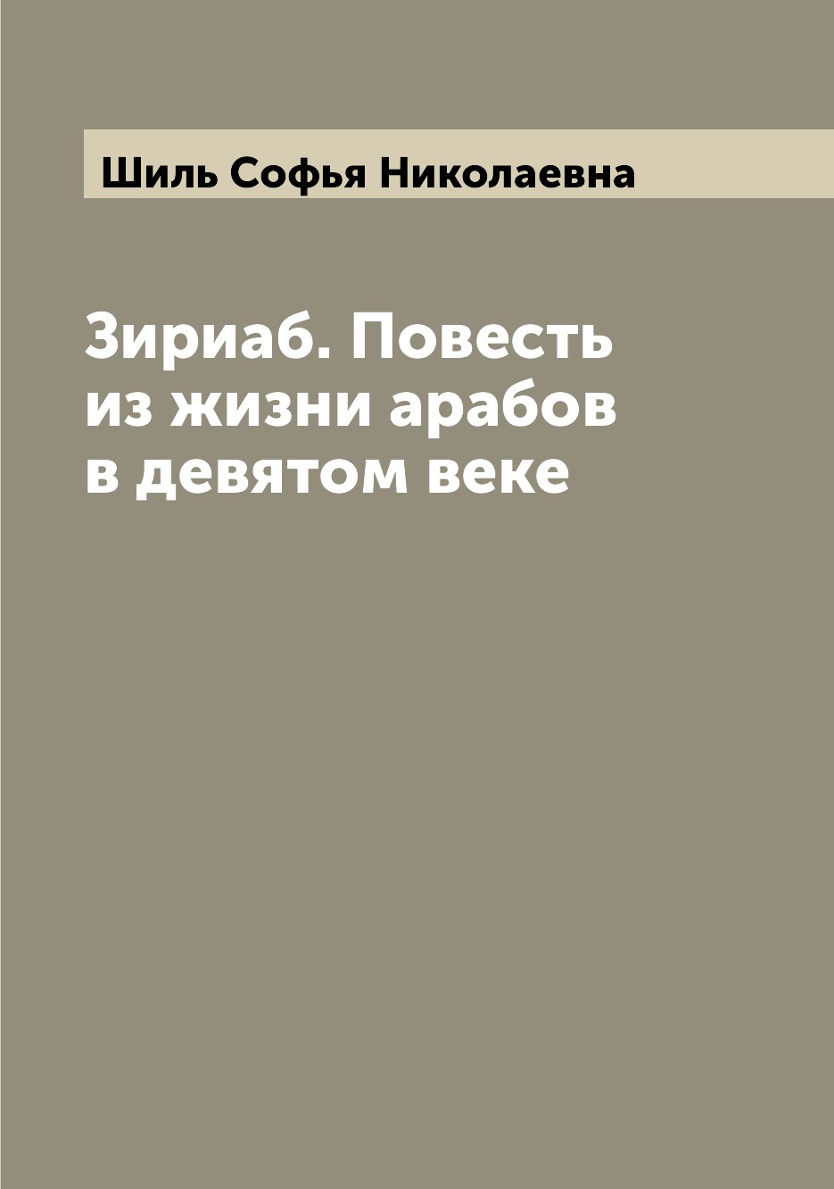 

Книга Зириаб. Повесть из жизни арабов в девятом веке