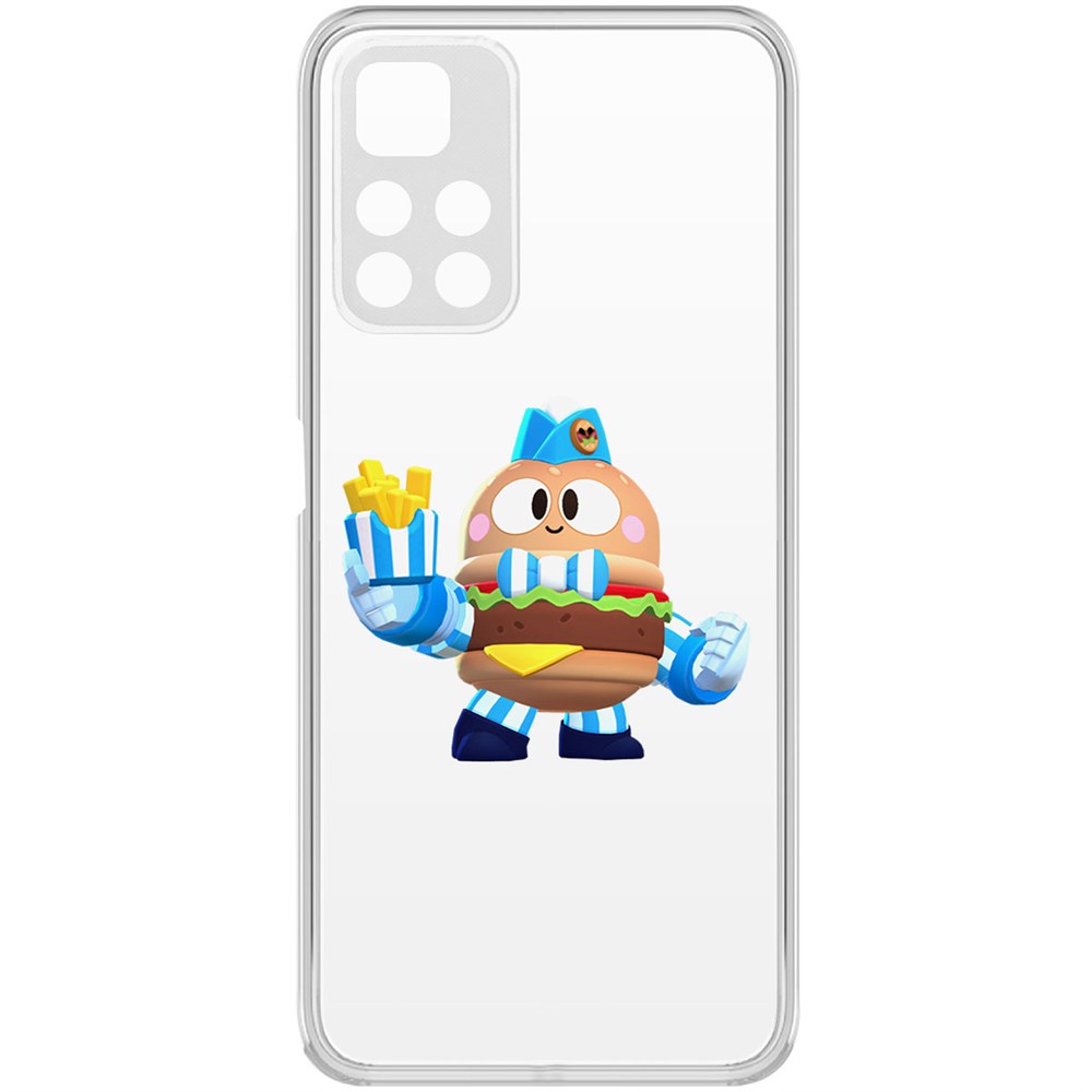 

Чехол-накладка Brawl Stars-Бургер Лу для Poco M4 Pro 5G