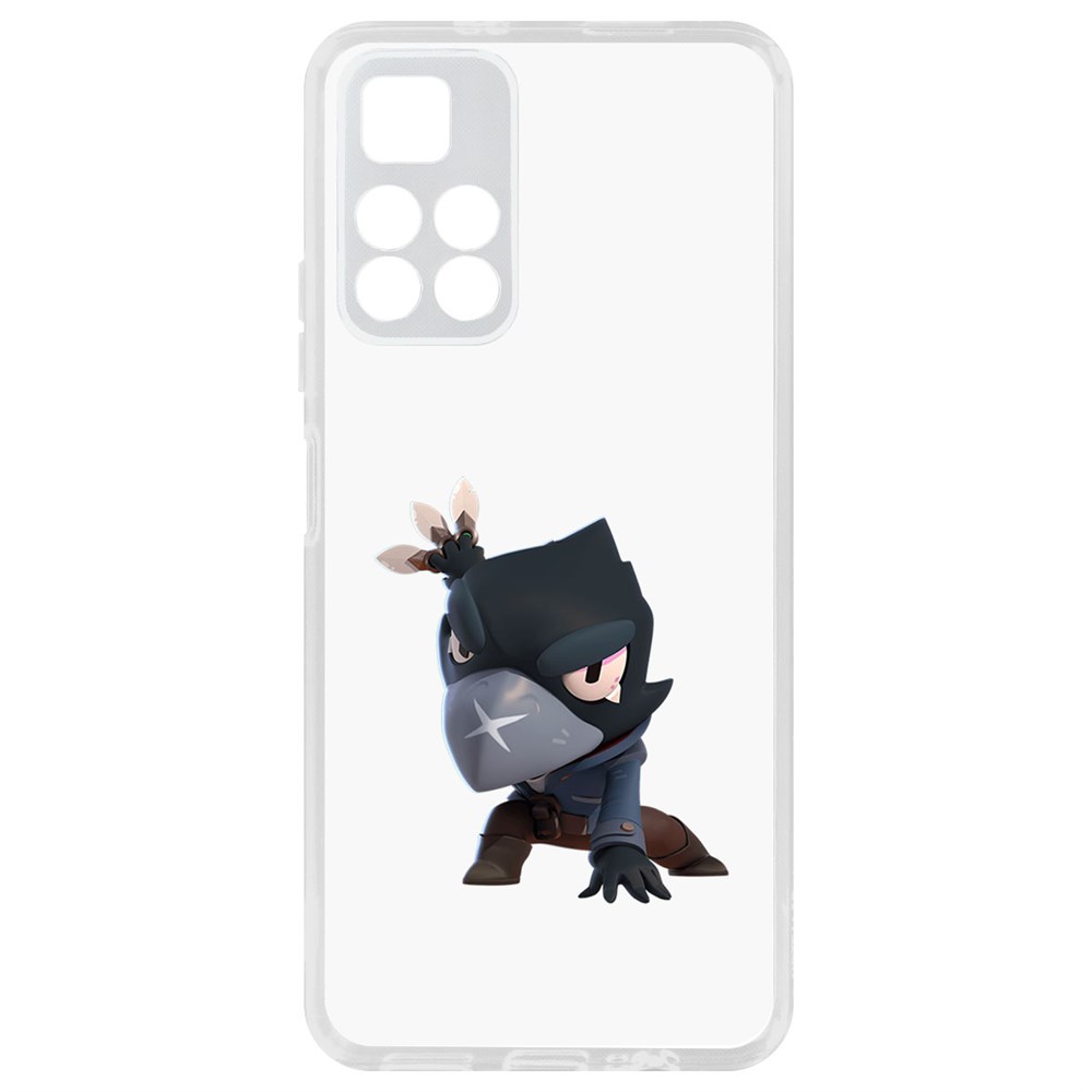 

Чехол-накладка Brawl Stars-Ворон для Xiaomi Redmi Note 11T 5G, Прозрачный