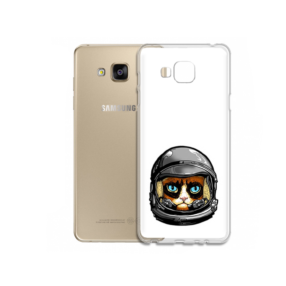 

Чехол MyPads Tocco для Samsung Galaxy J5 Prime кот космонавт (PT66772.570.400), Прозрачный, Tocco