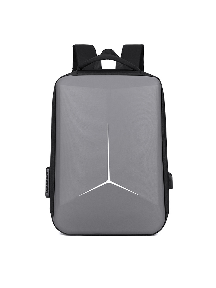 фото Городской рюкзак urm l00113 с жестким корпусом для ноутбука 17,3″ серый l00113